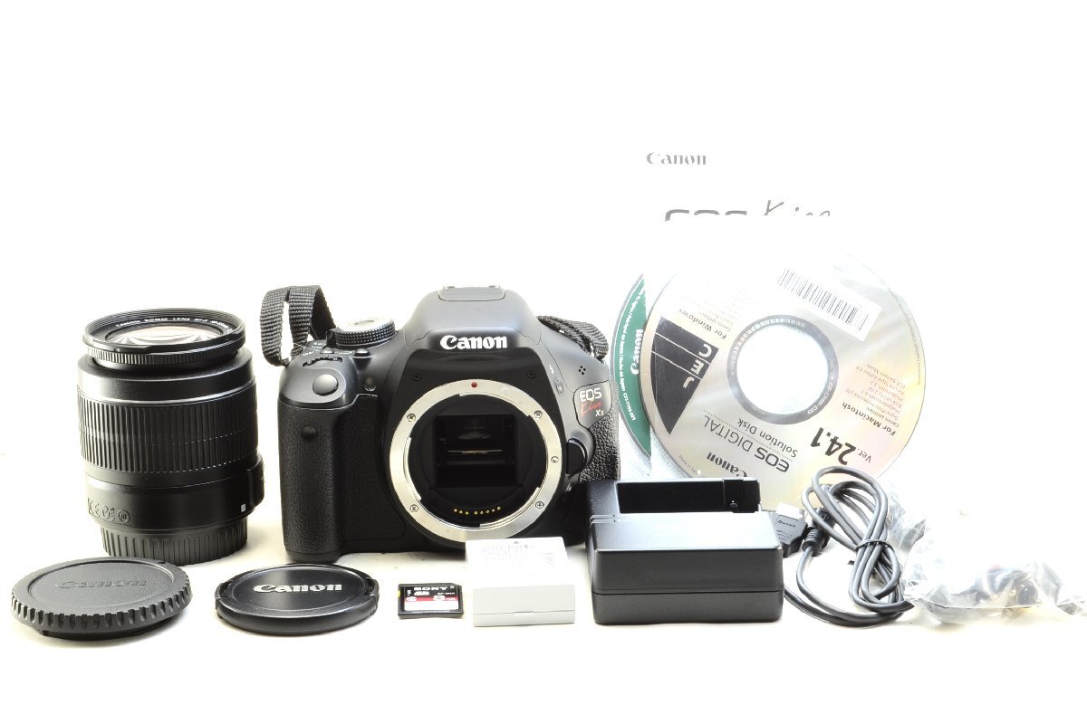 【良上品・即利用可】Canon キャノン EOS Kiss X5 / 18-55mm レンズセット / SDカード付 #5144