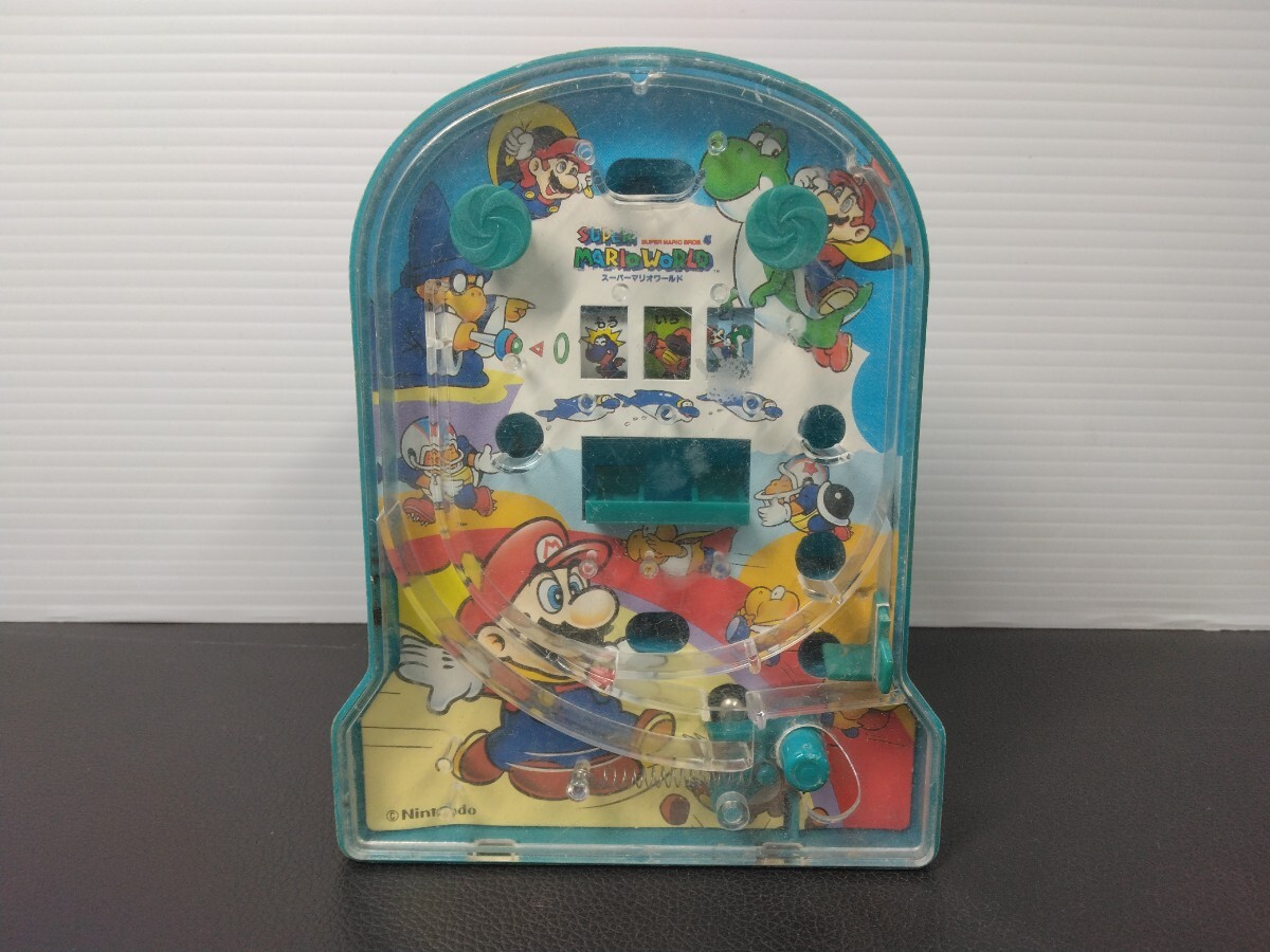 T 当時物 レトロ スーパーマリオワールド パチンコ ナガサキヤ 任天堂 おもちゃ 玩具　NINTENDO　ヴィンテージ