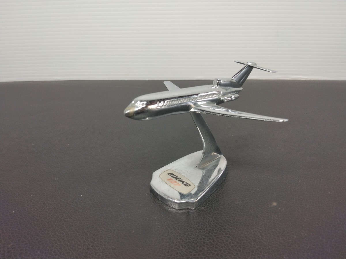 Y 当時物　希少 BOEING 727 ボーイング727 飛行機 置物 インテリア 金属製 レトロ アンティーク 飾り物　オブジェ　ヴィンテージ