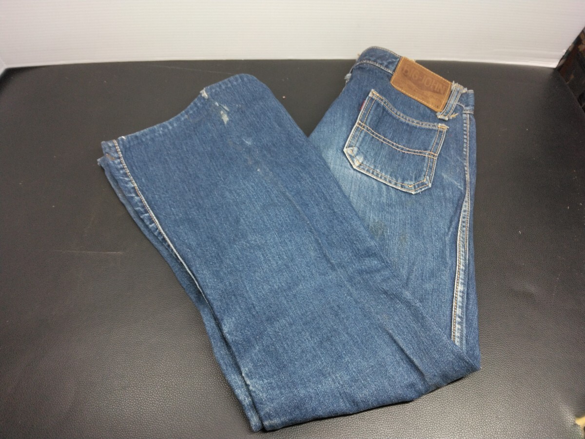 BIG JOHN ビッグジョン W30 L33 デニムパンツ ジーンズ ベルボトム　ヴィンテージ　ファッション　