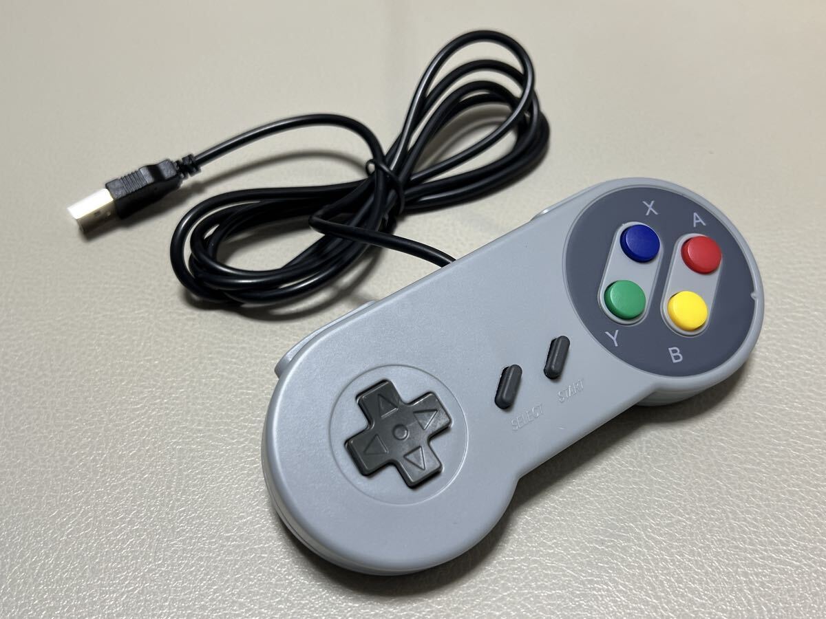 USBゲームコントローラー SFC風 レトロ スーパーファミコン