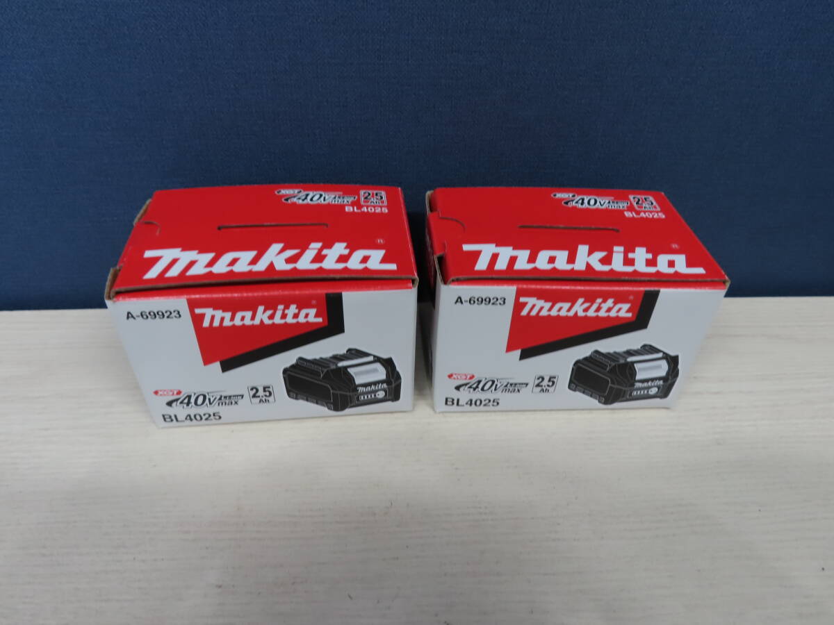 新品 未使用品 マキタ(makita) リチウムイオンバッテリー 40Vmax/2.5Ah BL4025 2個 まとめ 即決24,000円