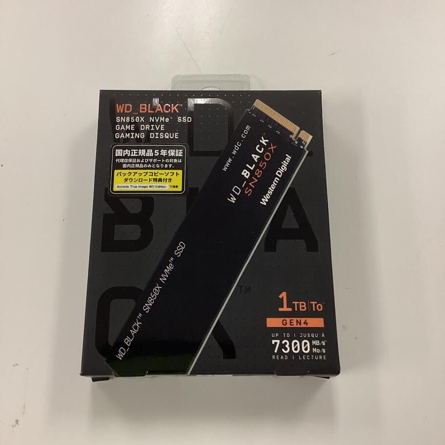 Western Digital ウエスタンデジタル WD BLACK M.2 SSD 内蔵 1TB WDS100T2X0E-EC SN850X