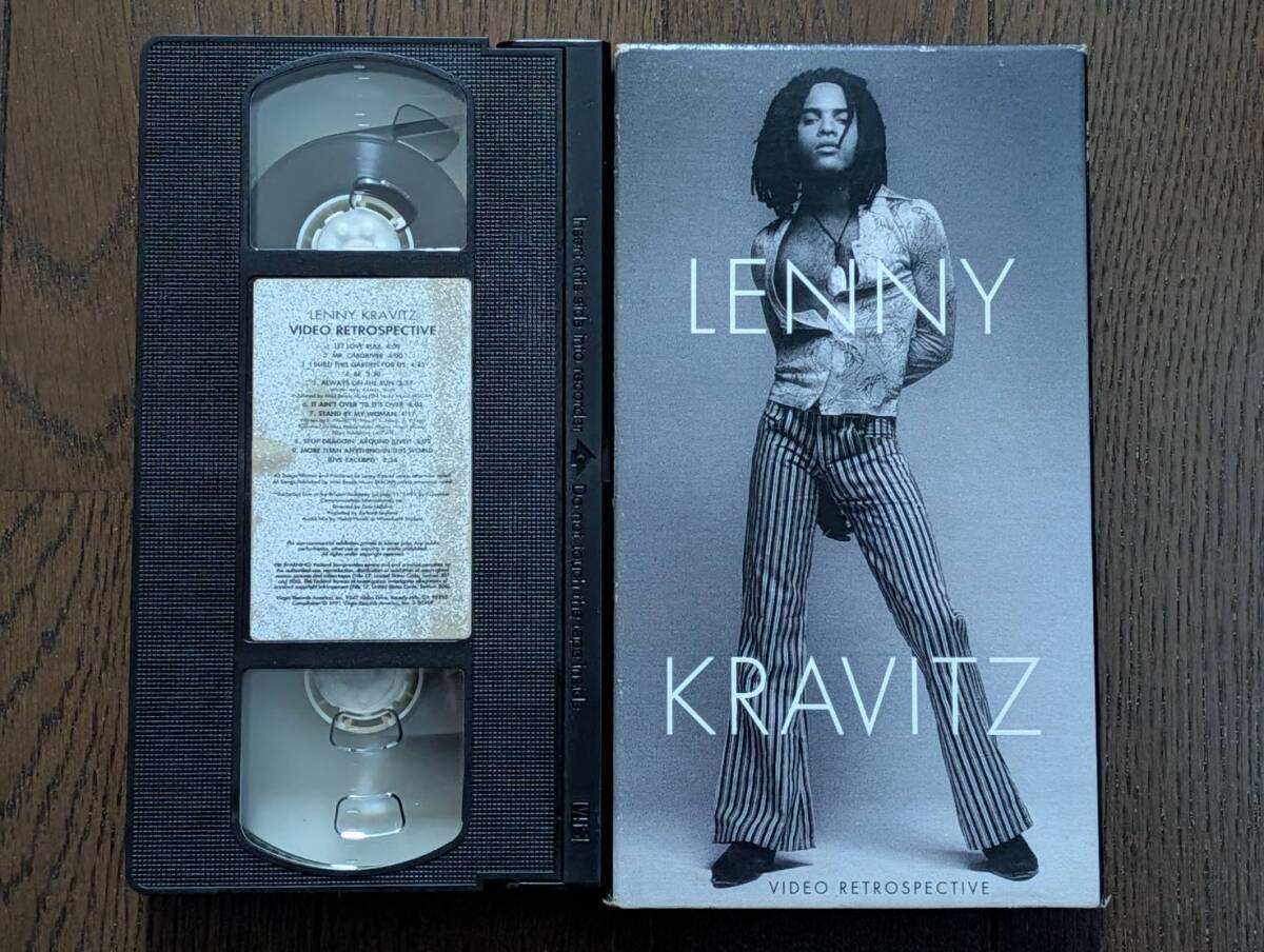 【US盤/美品】レニー・クラビッツ VHS『Video Retrospective』1991年 貴重初期クリップ＆ライヴ収録/Lenny Kravitz スラッシュ