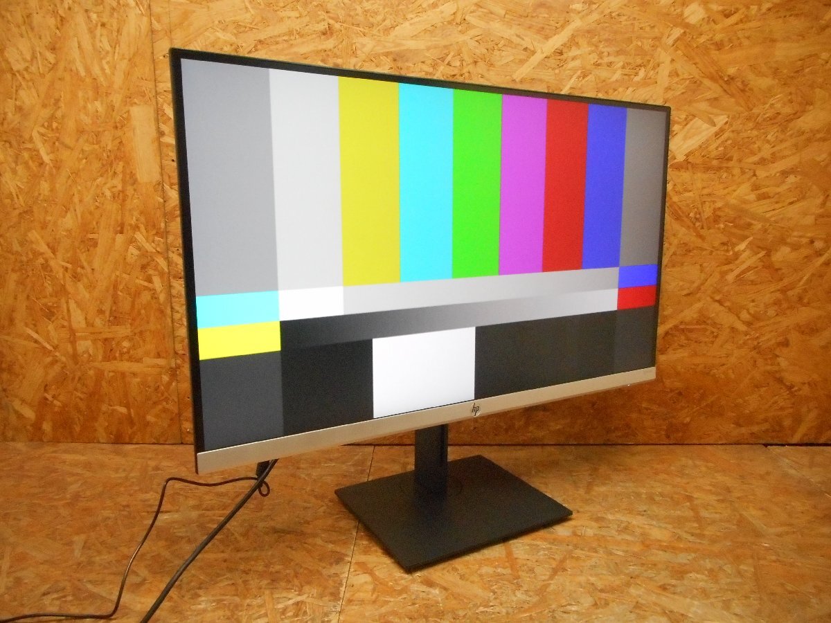 ◎【動作確認済み】HP HP-27f4k 27インチワイド液晶モニター ノングレア HDMI DisplayPort 40-60Hz 4K（3840 x 2160）化粧箱付き◎M-648