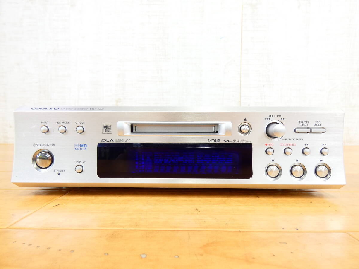 S) ONKYO オンキョー MDデッキ MD-133 Hi-MD対応 音響機器 オーディオ ③ @80 (4)