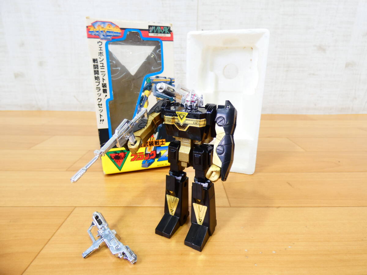 (S)◎TOY FACTORY MARK CO.LTD. ロボット玩具 スーパー合金 重武装戦士シリーズ No.2 ブラックＺ 全高約11cm 箱付き 汚れあり ＠60(7)