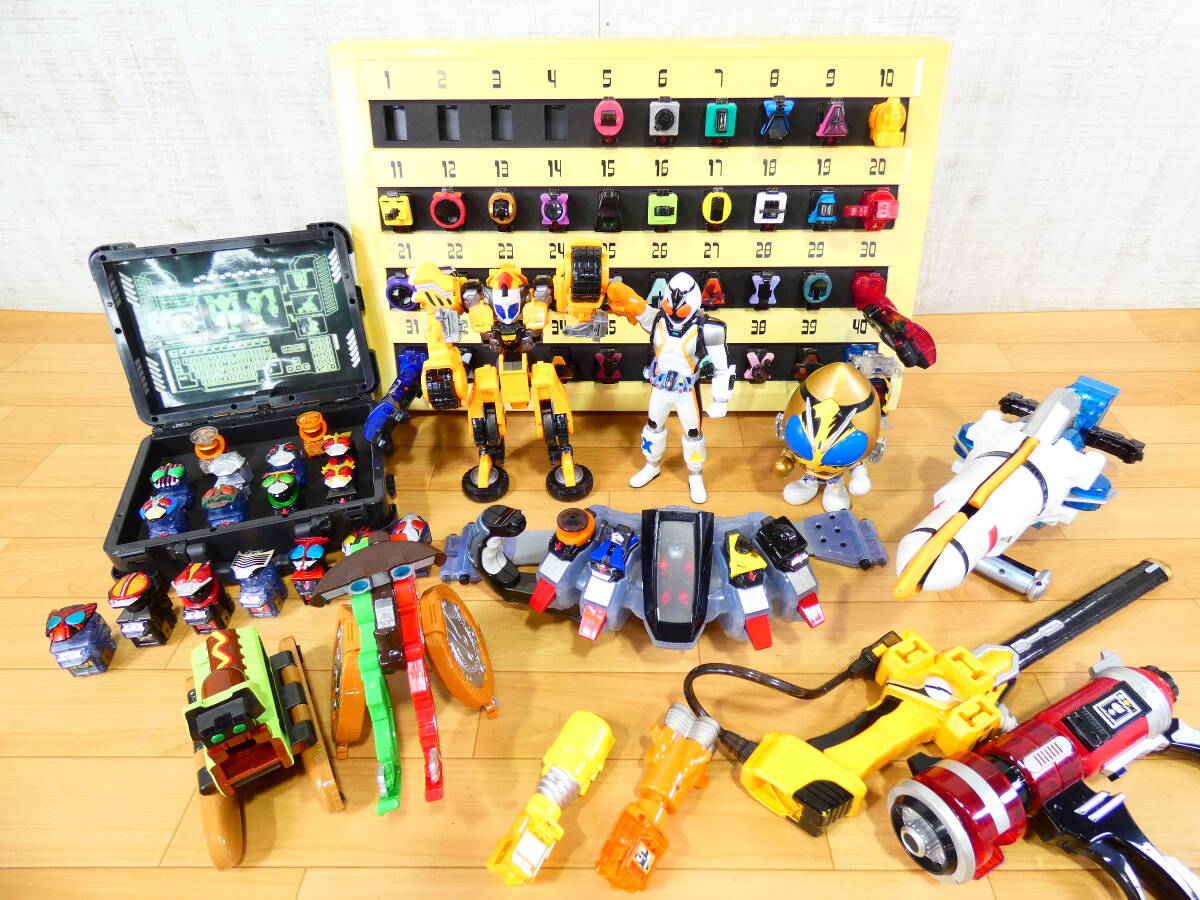 (S)◎ジャンク バンダイ 仮面ライダーフォーゼ 玩具セット なりきり玩具＆フィギュアセット まとめて 約10㎏ 通電のみ動確 ＠140(7)