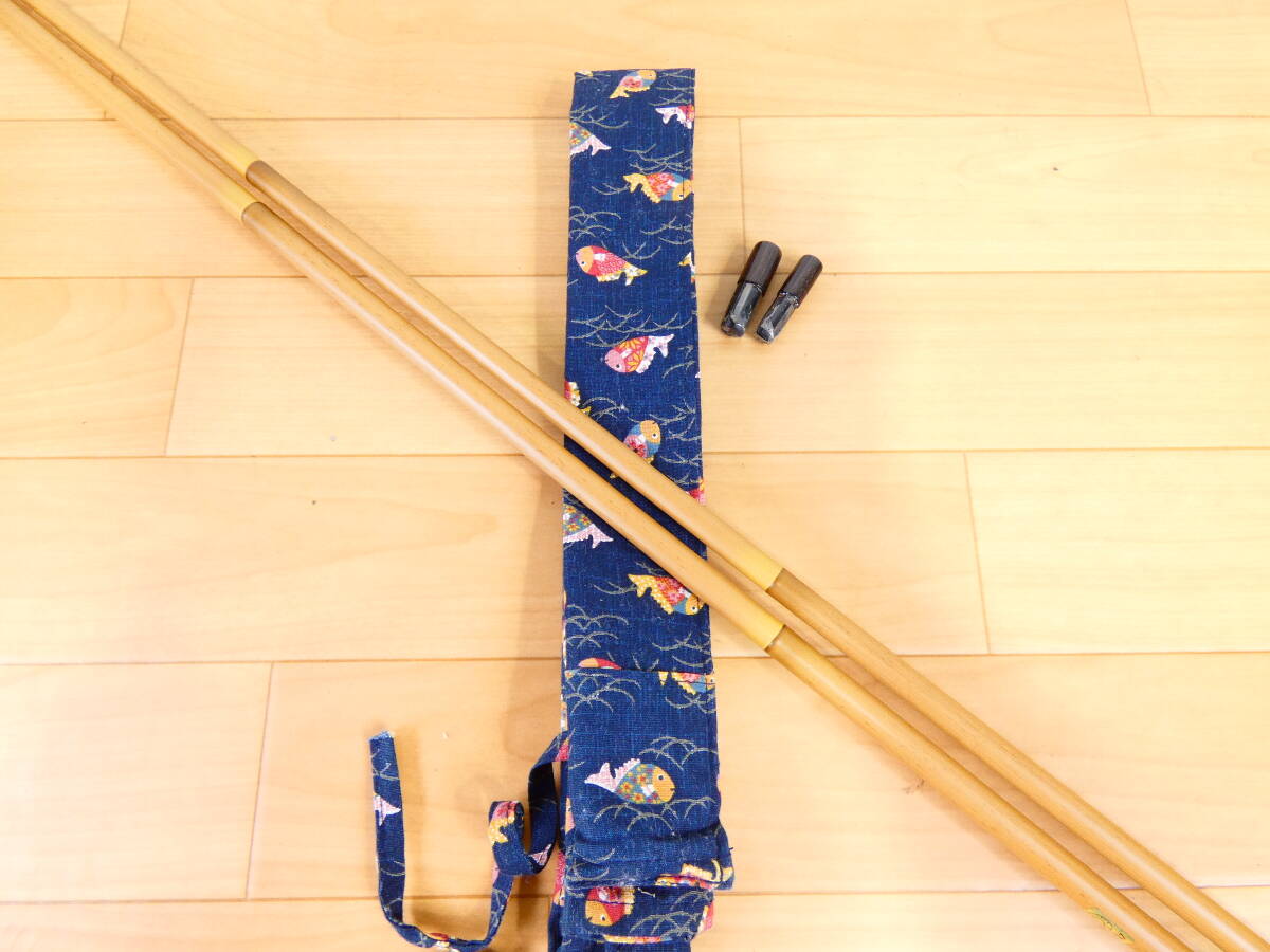 【USED!Daiwa ヘラブナ竿 二天粋 月光 十七★ダイワ/5本継/仕舞寸法：約114.7ｃｍ ※現状品＠140（7）】
