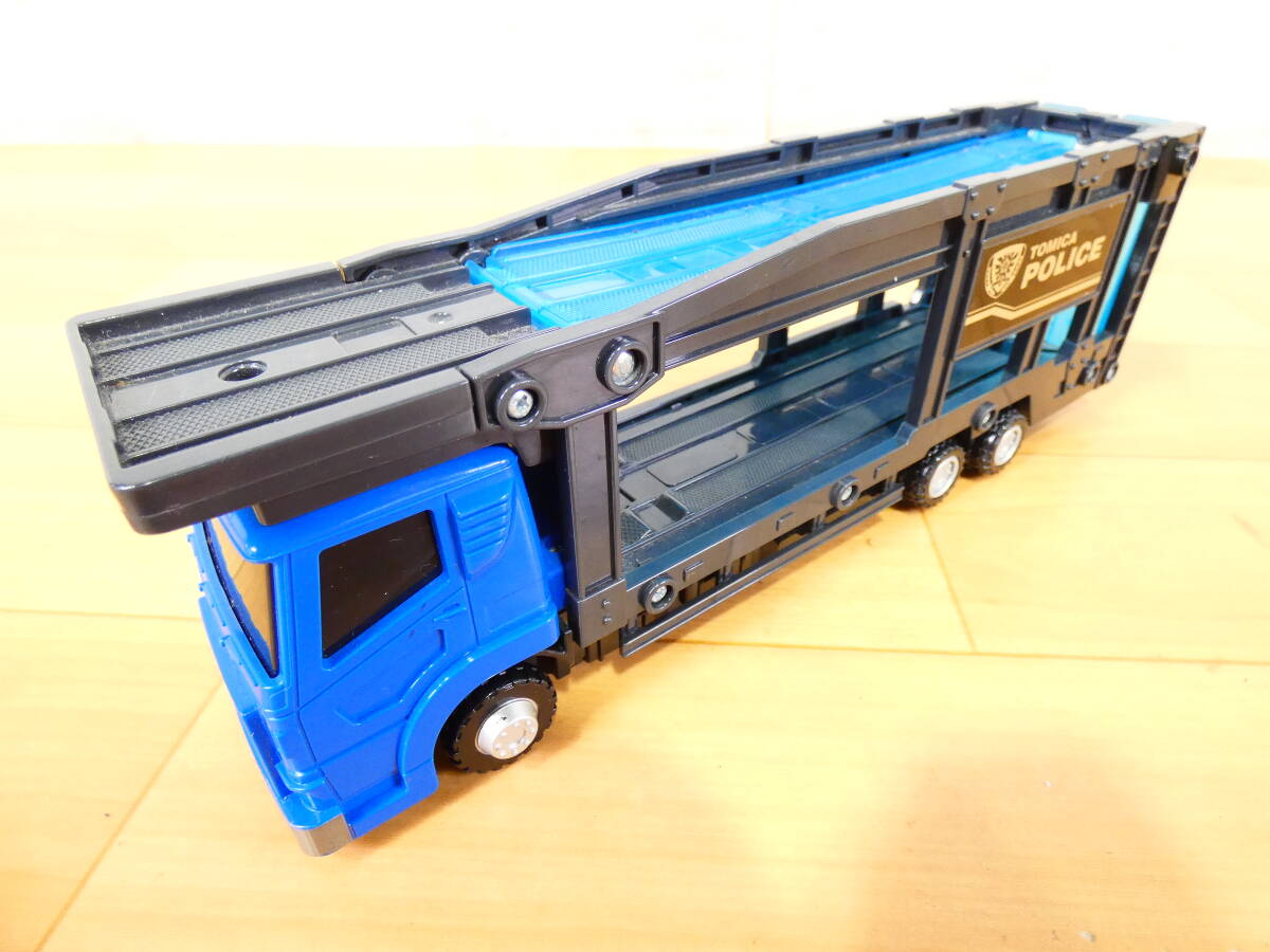 (S)◎TOMY/トミー　ミニカー　トミカワールド　ポリスキャリアカー　全長約24cm　トミカポリス　＠６０(7)