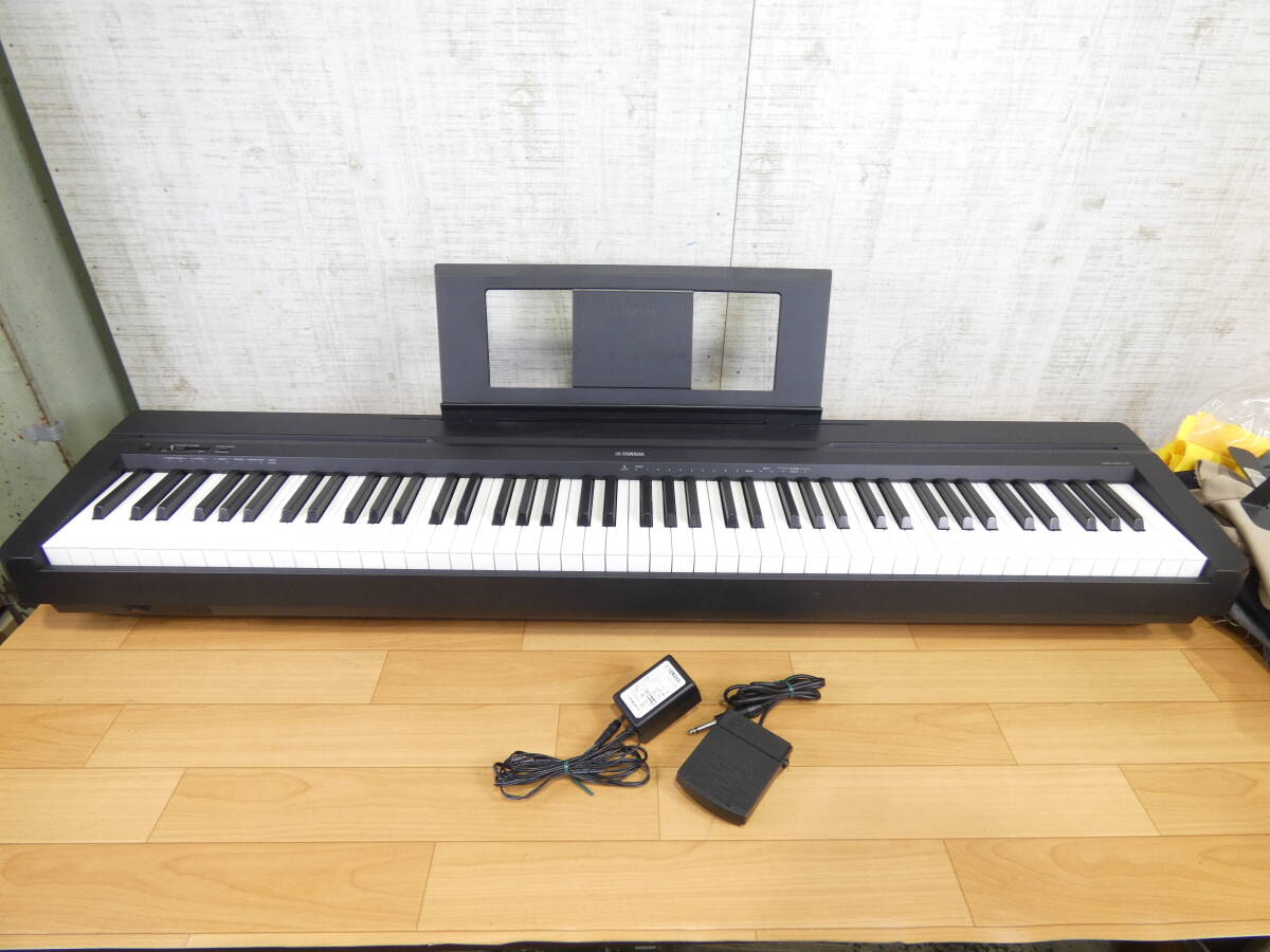 【S) USED!YAMAHA 電子ピアノ P-45B★ヤマハ/19年製/鍵盤楽器/アダプター付き＠200（7）】