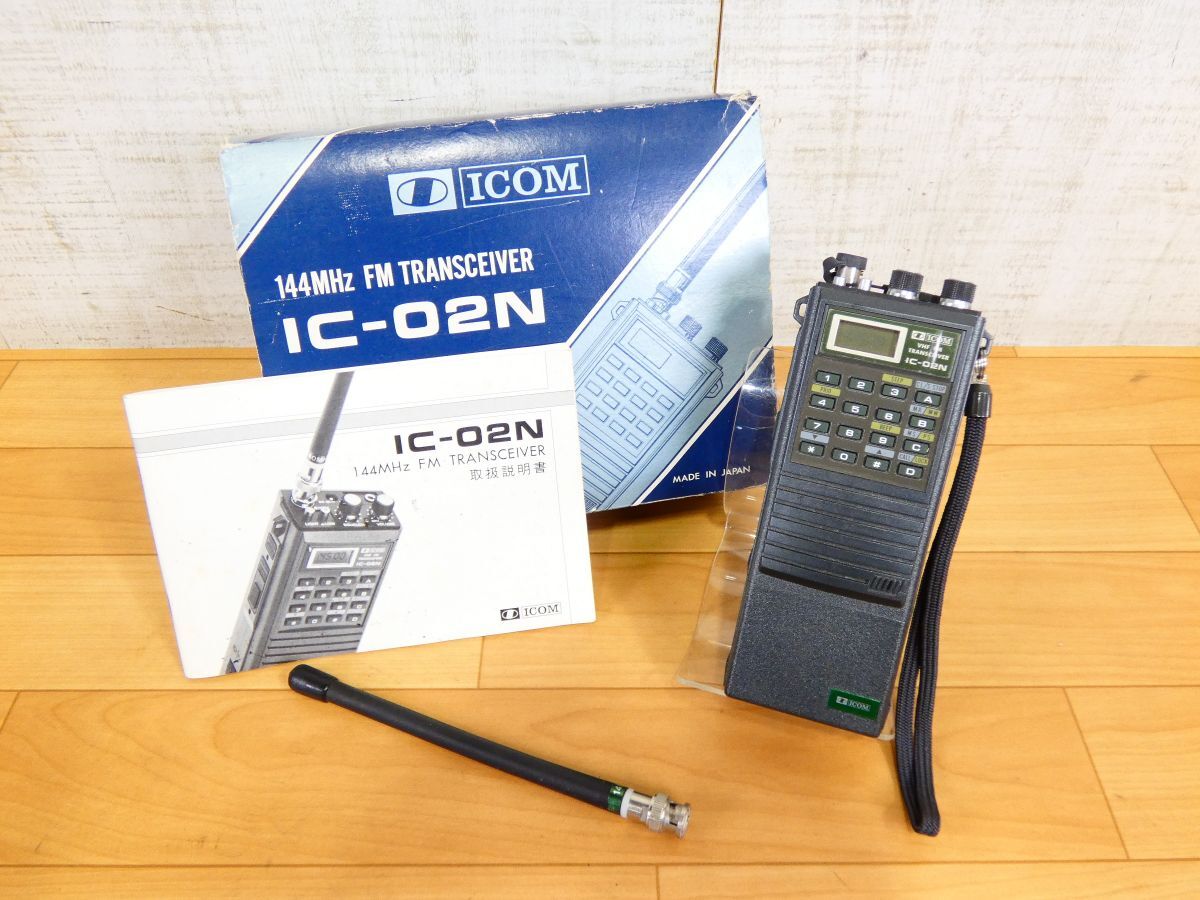 (Tk-8) ICOM アイコム IC-02N VHF FMハンディ トランシーバー アマチュア無線 ※ジャンク＠60