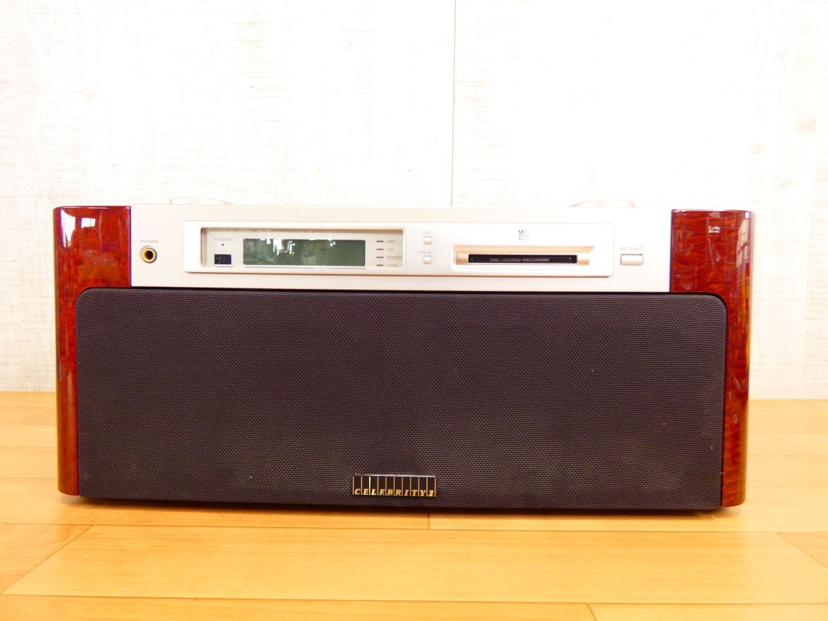 (Tk-1) SONY ソニー MD-7000 CELEBLITY CD ラジオ MD 30th ANNIVERSARY CDデッキ オーディオ機器※通電OK ジャンク＠120(7)