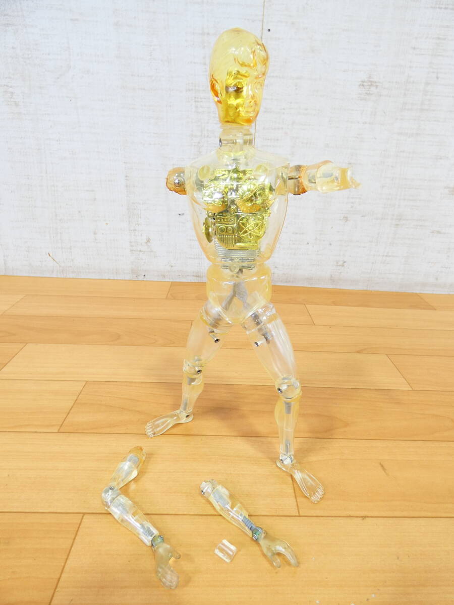 (S)◎ジャンク　当時もの　タカラ　アクションフィギュア　変身サイボーグ１号　素体　全高約30cm　破損あり　パーツ取りに　＠６０(7)