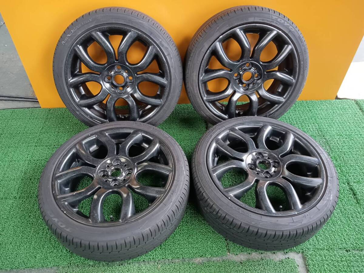 ★8-8.5分山★23年製★ トーヨーNANOENERGY 3Plus 195/45R17　★塗装品★BMW MINI純正ホイール 17×7J +48 4H-100 4本セット　K854