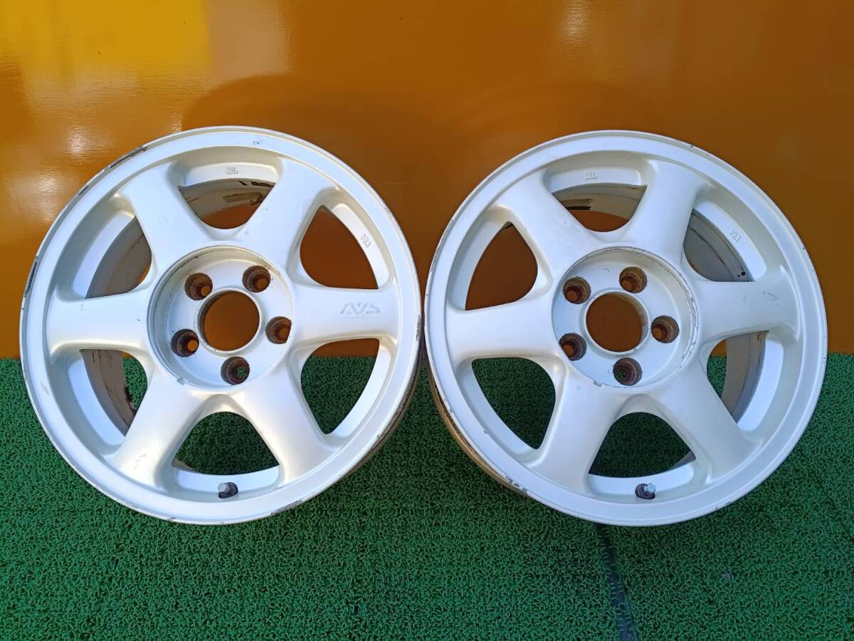 ★希少品★当時物★ ヨコハマAVS VS-6 16×7J +30 5H-114.3 2本セット シルビア・スカイライン・RX-8・ランエボ等