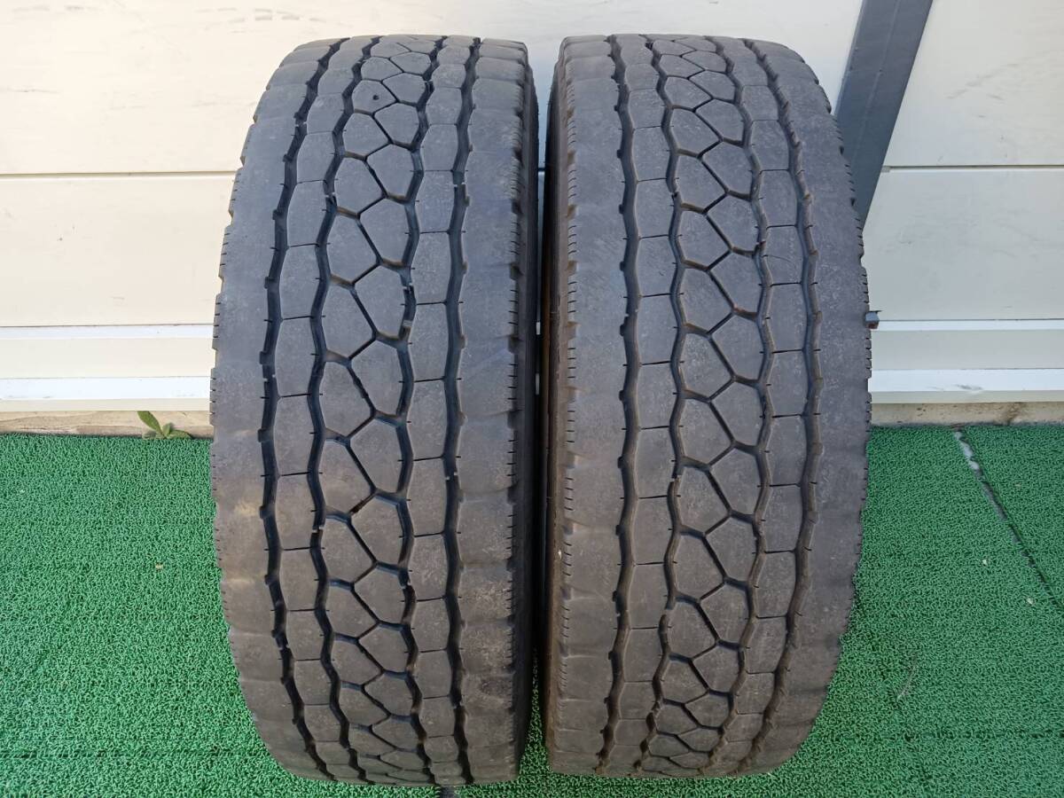 ★残り溝約8.0-11.0mm★24年製★ ブリヂストンECOPIA M801Ⅱ 245/70R19.5 136/134J ミックスタイヤ　2本セット　K926