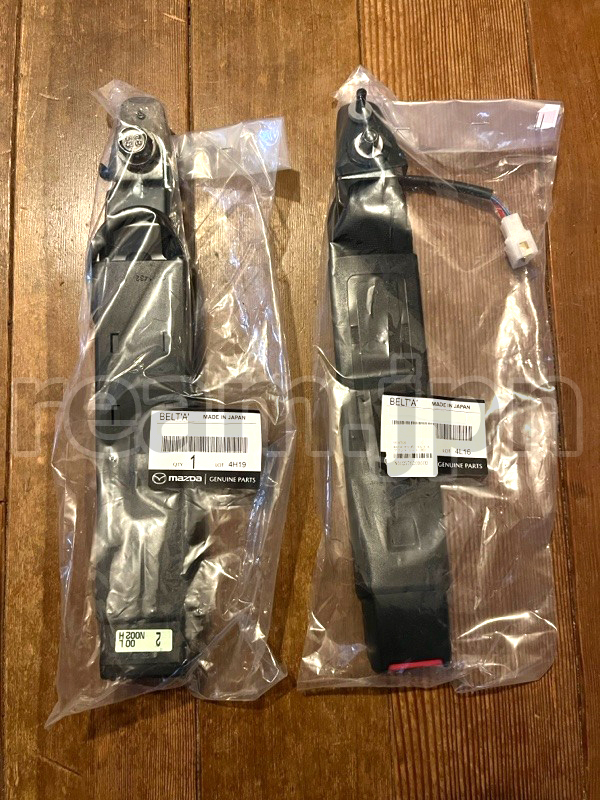 新品 マツダ純正 ロードスター NA6CE シートベルトキャッチ 左右セット MX-5 シートベルト キャッチ バックル Roadster Seat Belt MX5 JDM