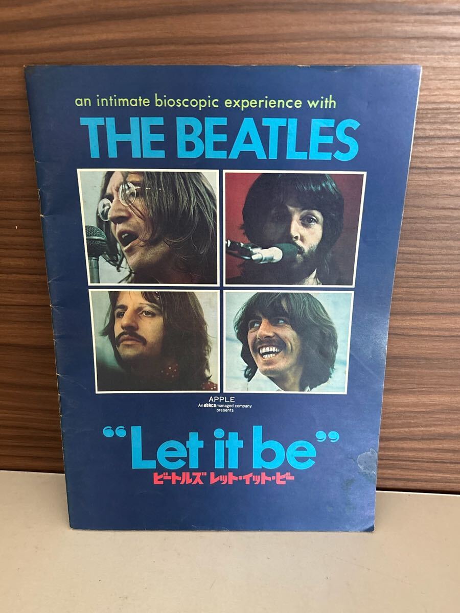 ポスト　7.12 お35 時代物　パンフレット等　THE BEATLES ビートルズレット・イット・ビー　