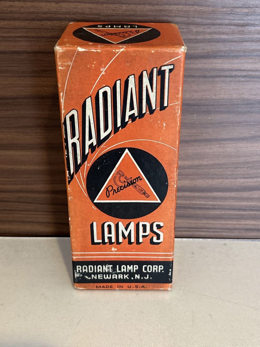 プラス　7.21. 28 お51 未使用　真空管　Radiant Lamp社（Radiant Lamp Corp.）製のビンテージ映写機用プロジェクターランプ（型番：CYB