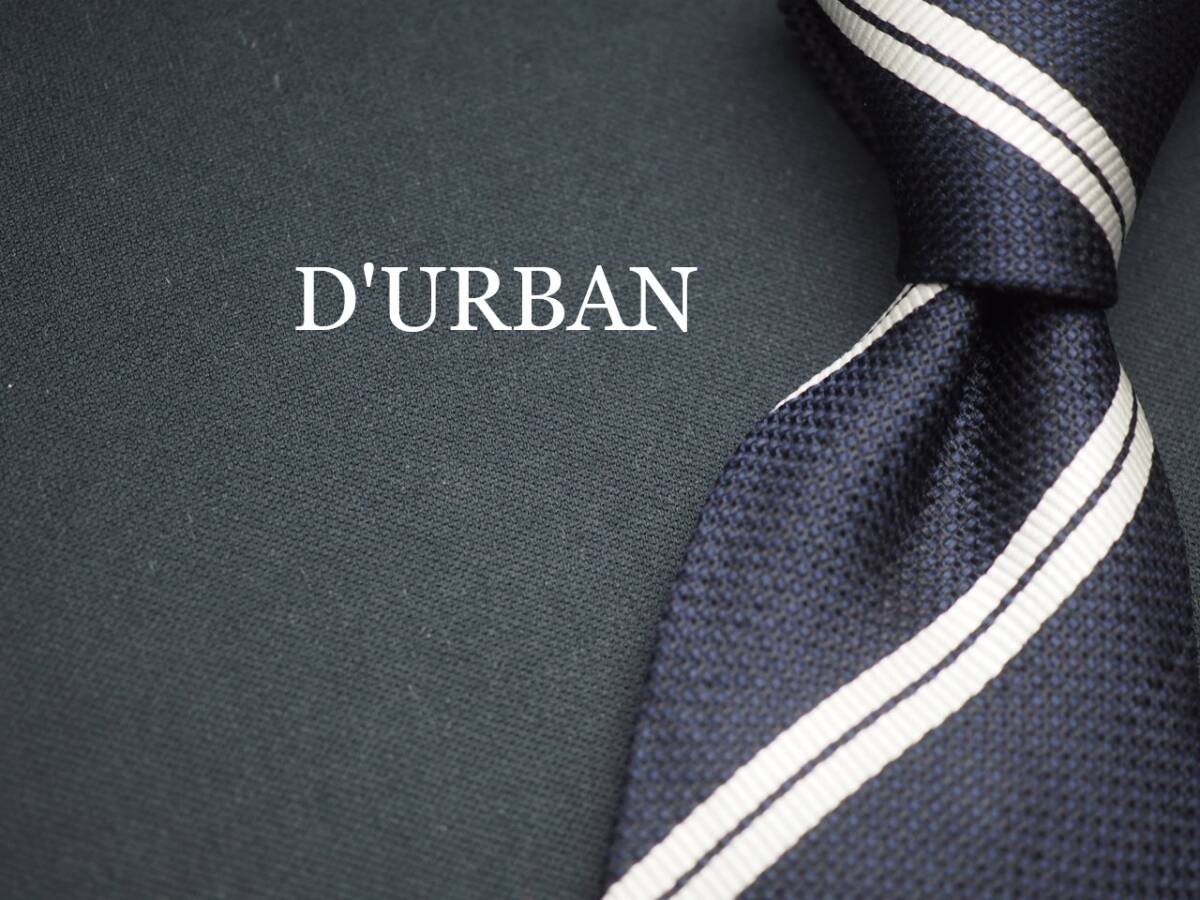 美品【D'URBAN ダーバン】 J 2579 SILK KOREA規格製 ブランド ネクタイ 古着 良品 転売 仕入