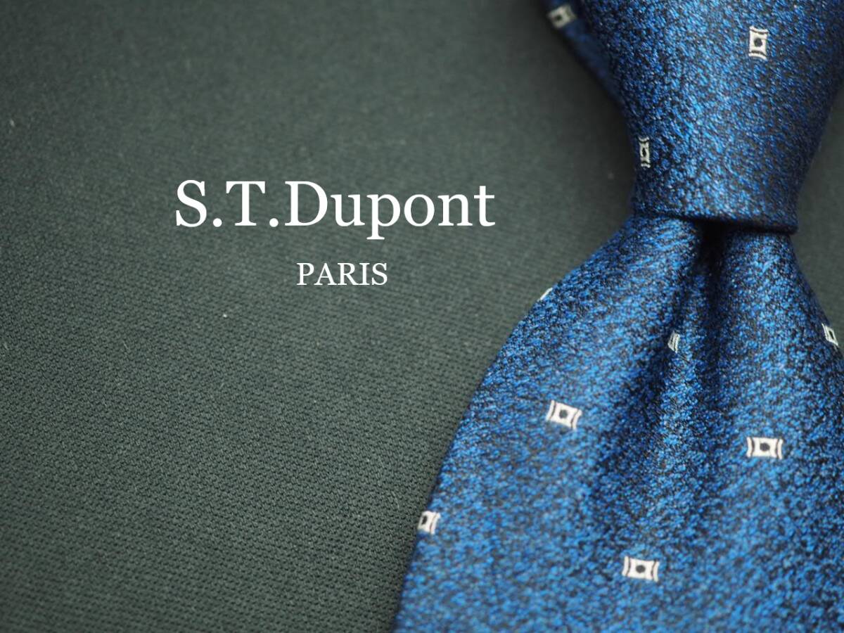 美品【S.T.Dupont デュポン】 J 2879 SILK ブランド ネクタイ 古着 良品 転売 仕入