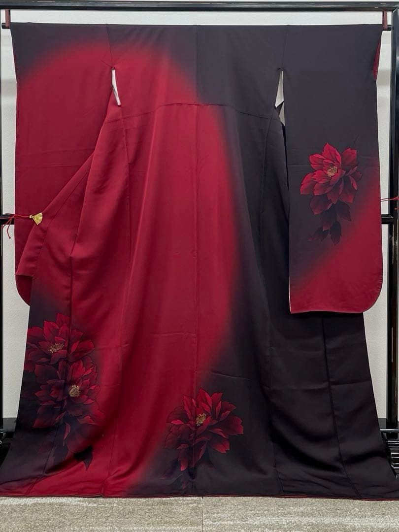 振袖 金彩 大輪 牡丹 身丈174cm MO3774