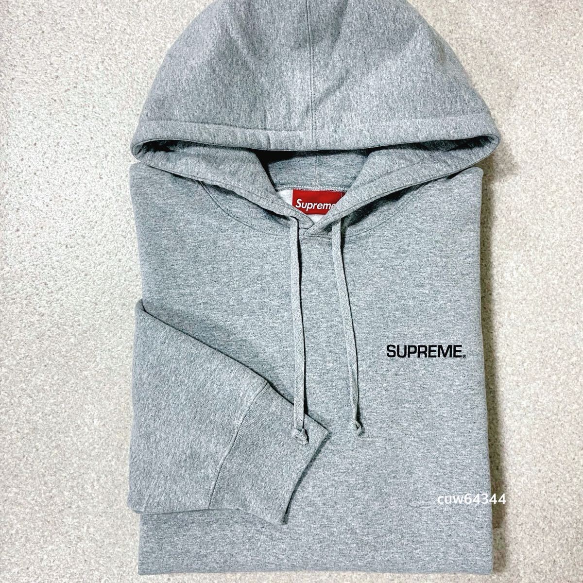 完全正規品 2024ss 未使用 SUPREME シュプリーム XL イモータル スウェット フーディー プルオーバー パーカー ライトグレー ブランドタグ