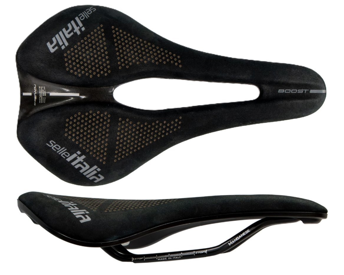 セライタリア selle ITALIA ノバスブーストエヴォ NOVUS BOOST EVO TM スーパーフロー ヌバック ブラック サドル 新品