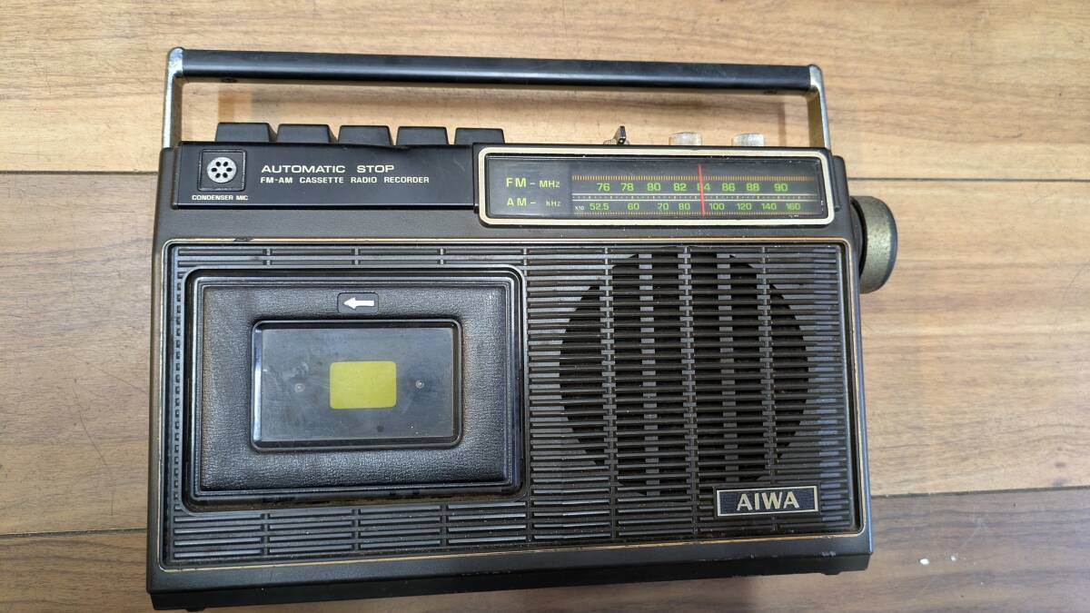 当時物◆AIWA アイワ TPR-602　ラジカセ　昭和レトロ　アンティーク　ビンテージ◆ジャンク