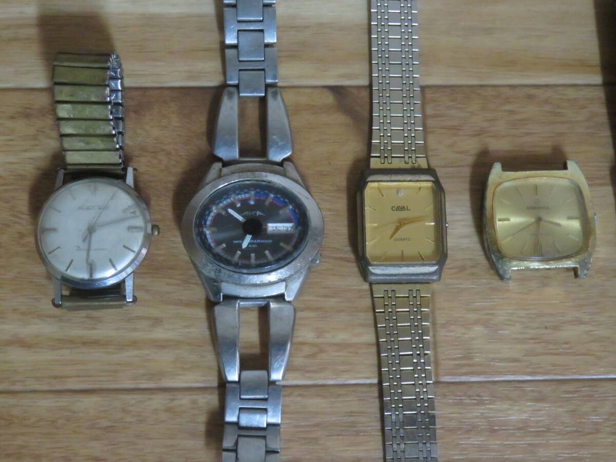 SEIKO Crown Diashock 19 JEWELS / SEIKO ALBA AKA V743-5A10 / CAVAL CG003 / RODANIA ロダニア / メンズ 腕時計 計4点 まとめ売り 