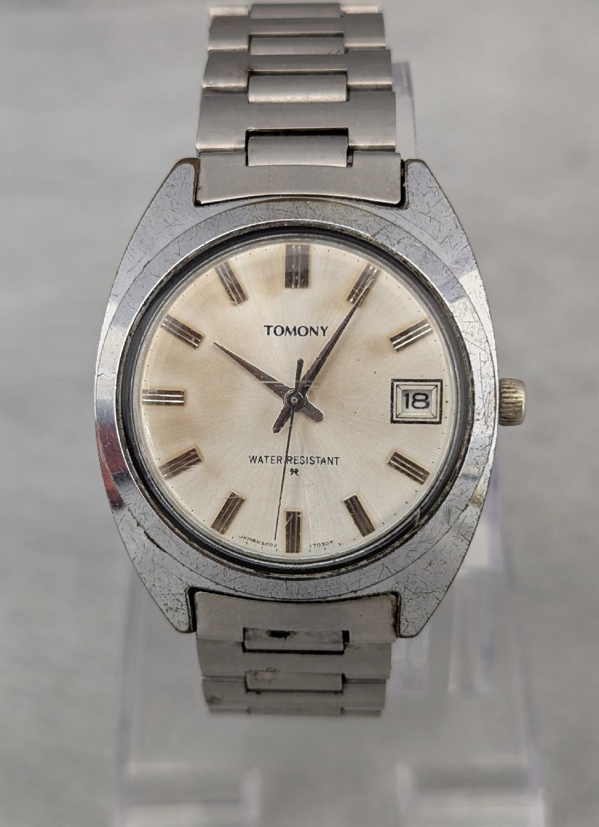 TOMONY 5000-7010 Manual-winding watch セイコー トモニー 手巻き レトロ アンティーク ステンレス 現状お渡し　中古