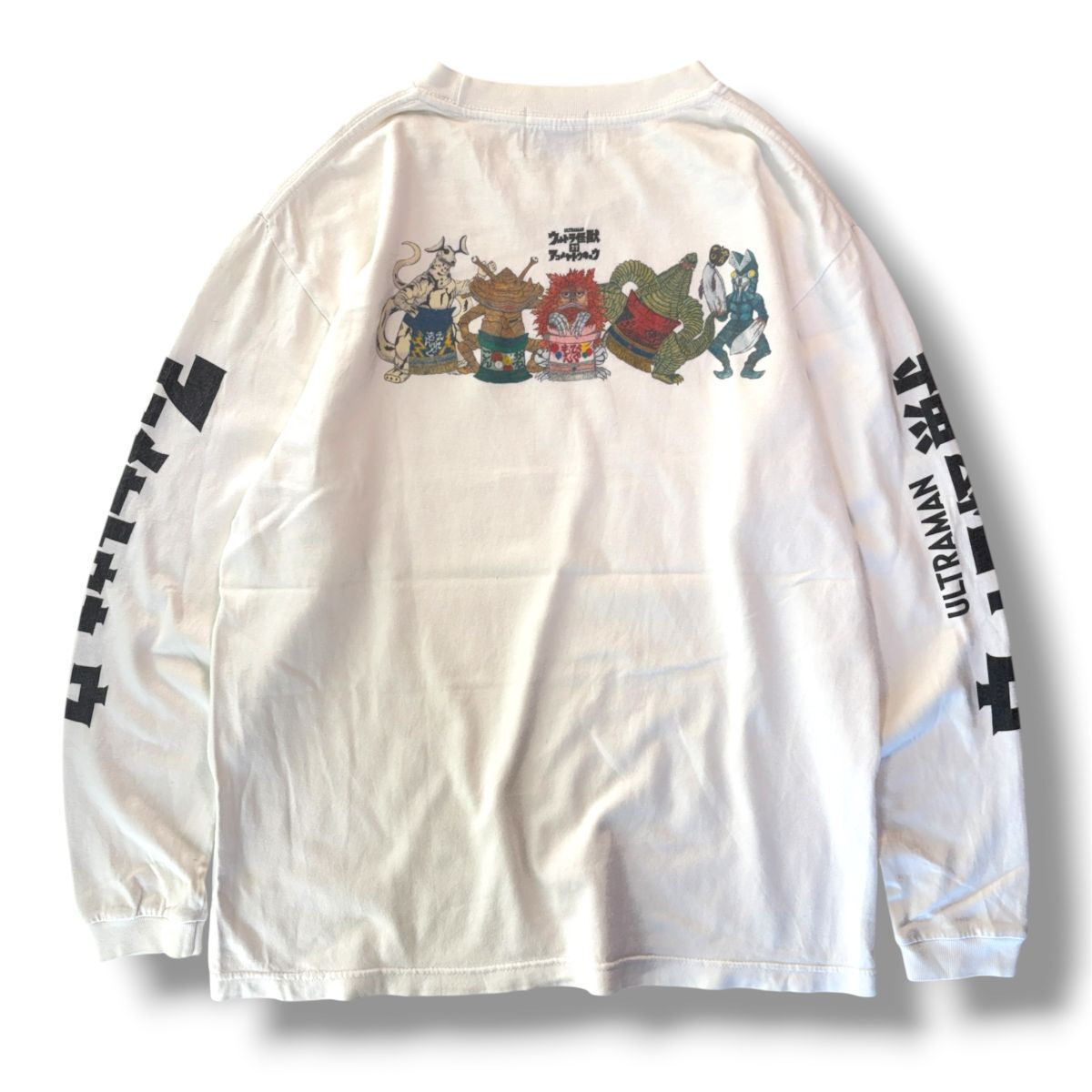 国内正規品★ AKOMEYA TOKYO アコメヤ ウルトラ怪獣 コラボ 長袖Tシャツ 白 フリーサイズ ウルトラマン 石黒亜矢子 トップス