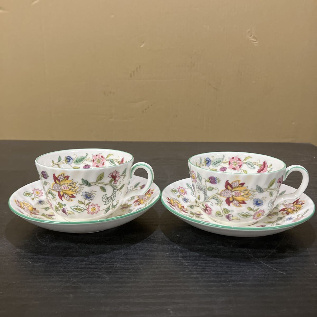 TKM909 セット売り★ MINTON ミントン Haddon Hall ハドンホール ティーカップ ソーサー ボーンチャイナ 洋食器