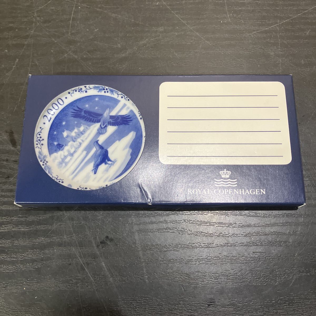 TKM912 ROYAL COPENHAGEN 2000 ミニイヤープレート ミニプラケット 小皿 ロイヤルコペンハーゲン 箱付