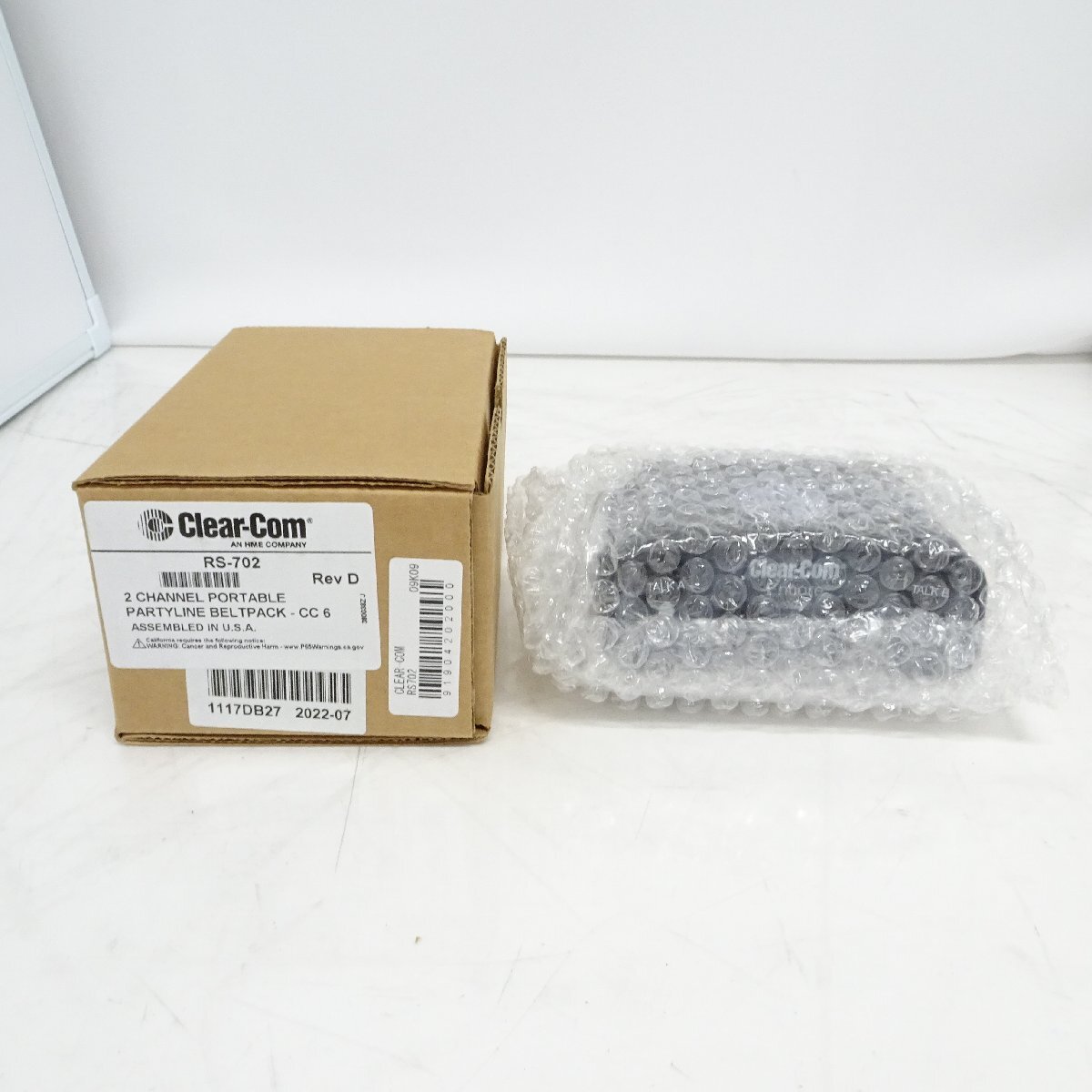 CleaCom RS-702 2chベルトパック クリアカム【未使用/内装未開封品】#417822