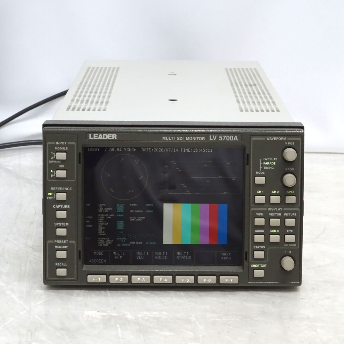 LEADER LV5700A マルチSDIモニター（HD-SDI/V8.8) 【中古/動作品】#387159