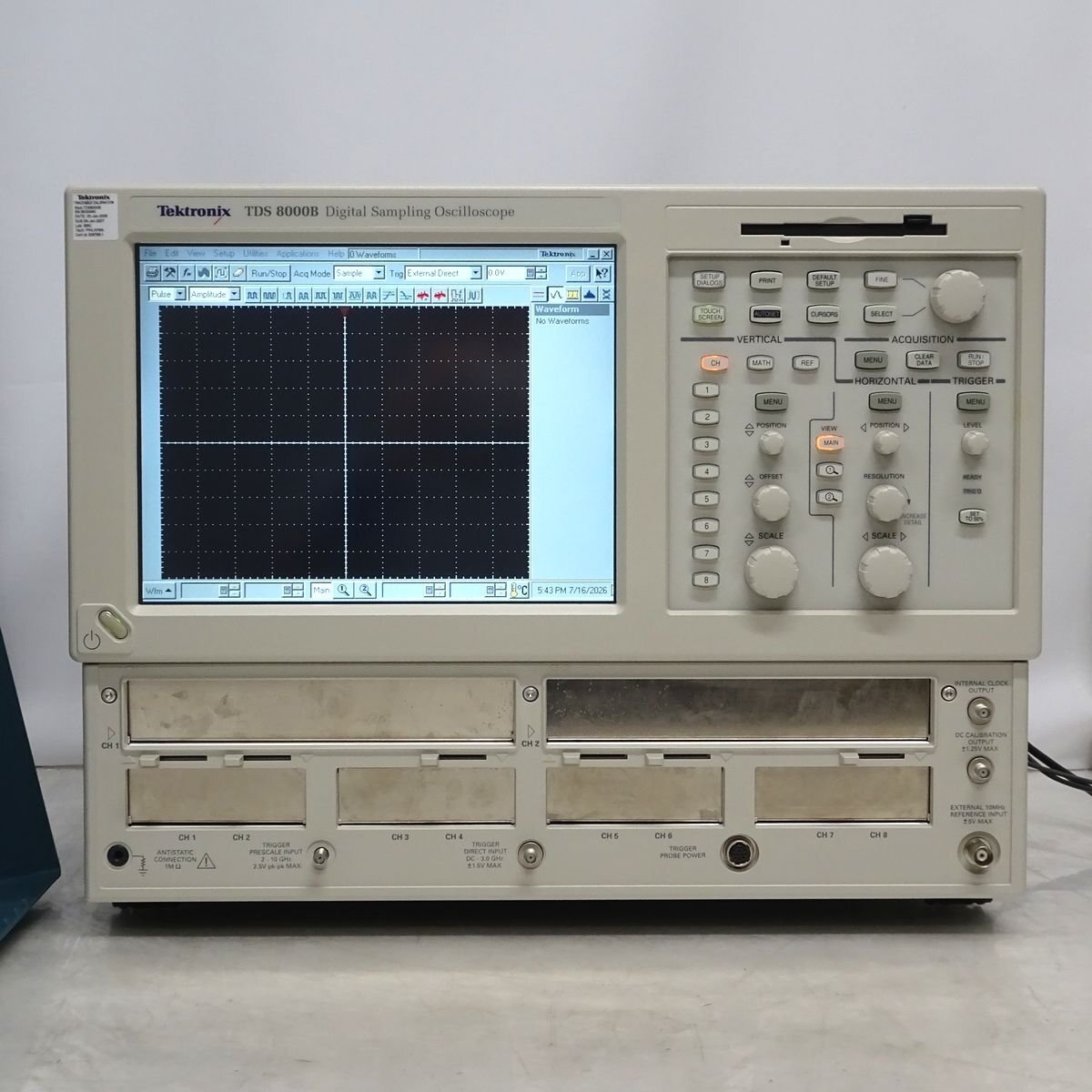 Tektronix TDS 8000B デジタルオシロスコープ テクトロニクス モジュール無し【中古/SELF TEST Pass/現状品】#446914