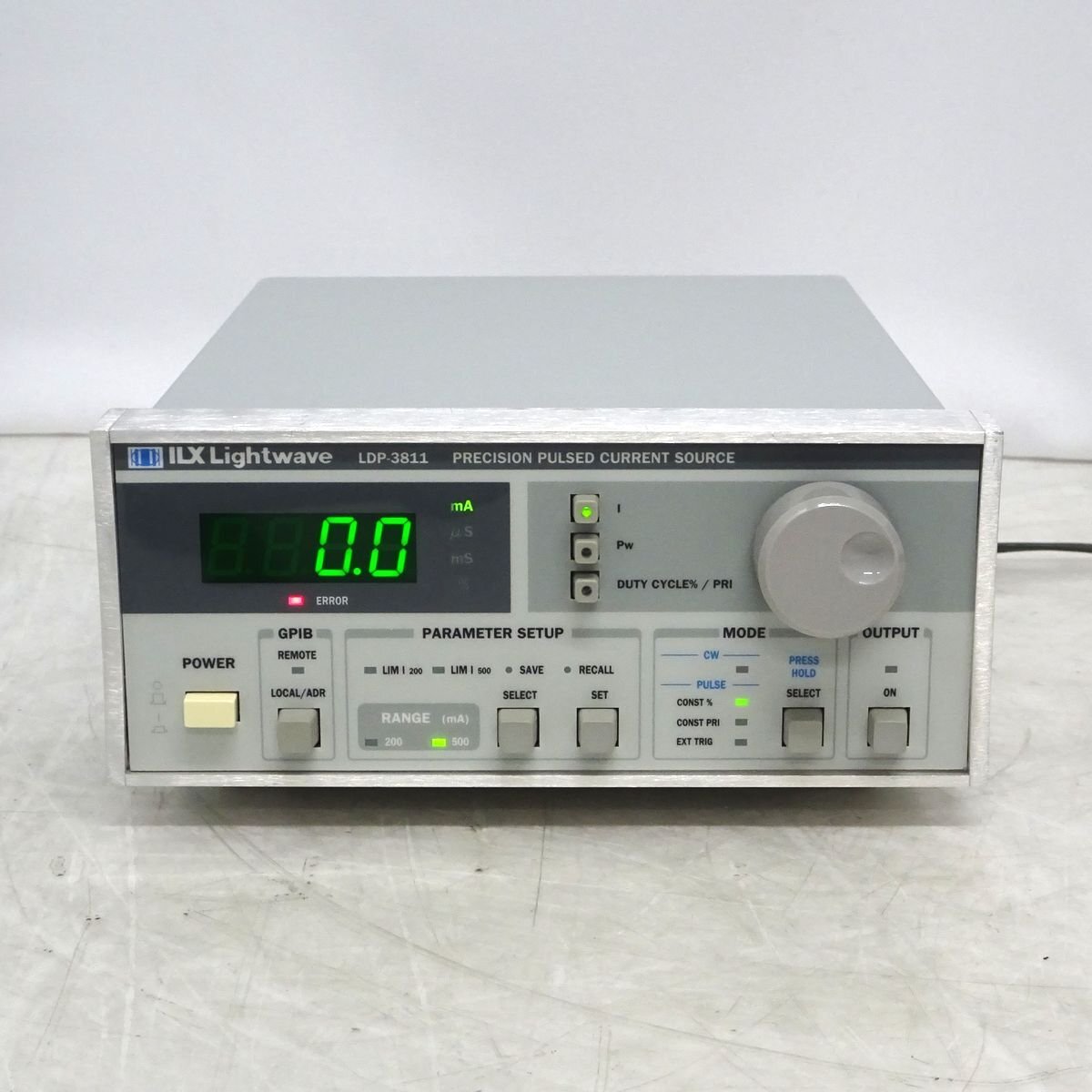 ILX Lightwave LDP-3811 PRECISION PULSED CURRENT SOURCE LD用 パルス駆動レーザーダイオード電流源【中古/動作ジャンク品】#446911