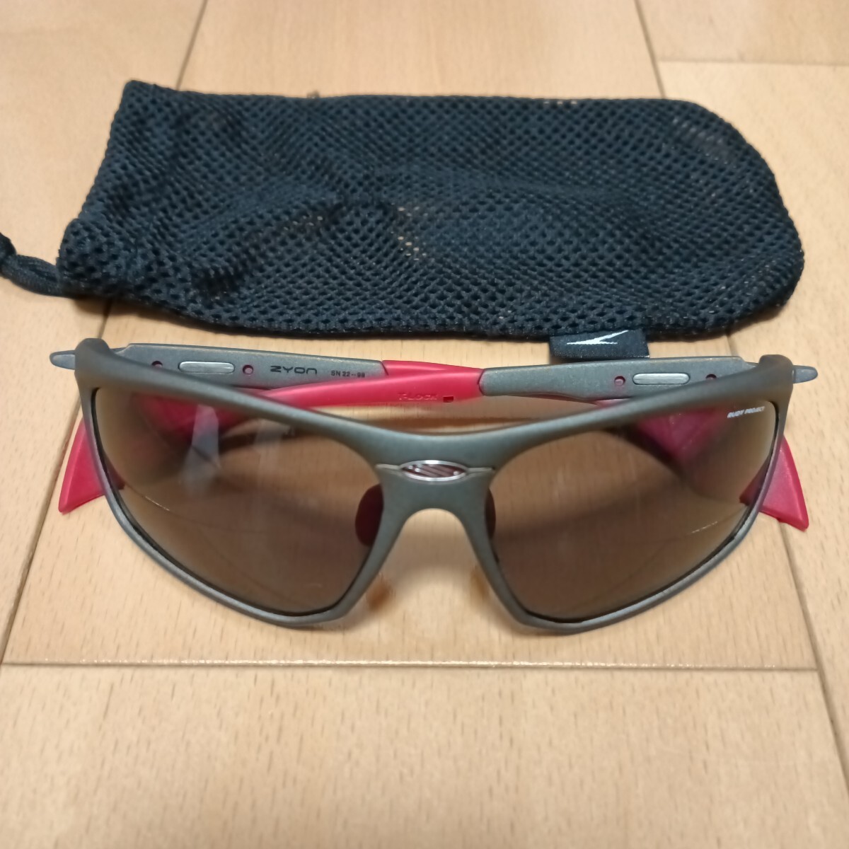 RUDY PROJECT ルディプロジェクト ZYON ジオン スポーツサングラス 度無し レッド 中古