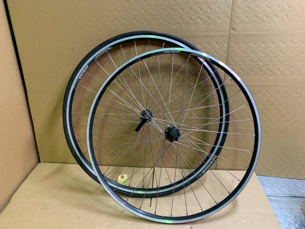 7＃W/P341H　ALEXRIMS アレックスリム R500 前後セット 自転車用パーツ ホイール 6061H-T6　現状/未確認　160サイズ
