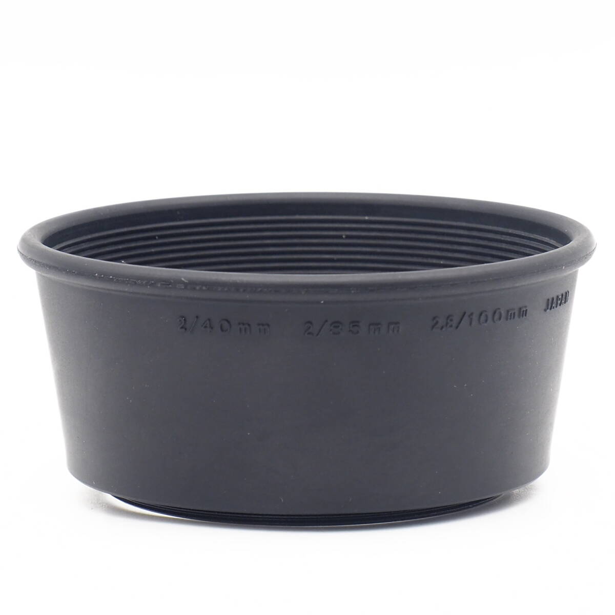 OLYMPUS OM-SYSTEM ZUIKO AUTO-S 40mm F2 AUTO-T 85mm F2 100mm F2.8 用 ラバーフード 49mm ねじ込み オリンパス純正 Hood MADE IN JAPAN
