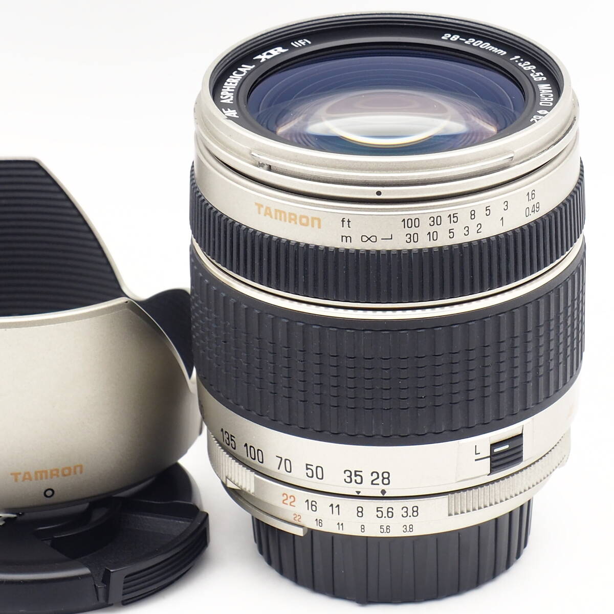 TAMRON AF 28-200mm F3.8-5.6 XR ASPHERICAL [IF] MACRO A03 SILVER for Nikon F Mount 35mm Full Frame フルサイズ対応高倍率ズーム 良好 