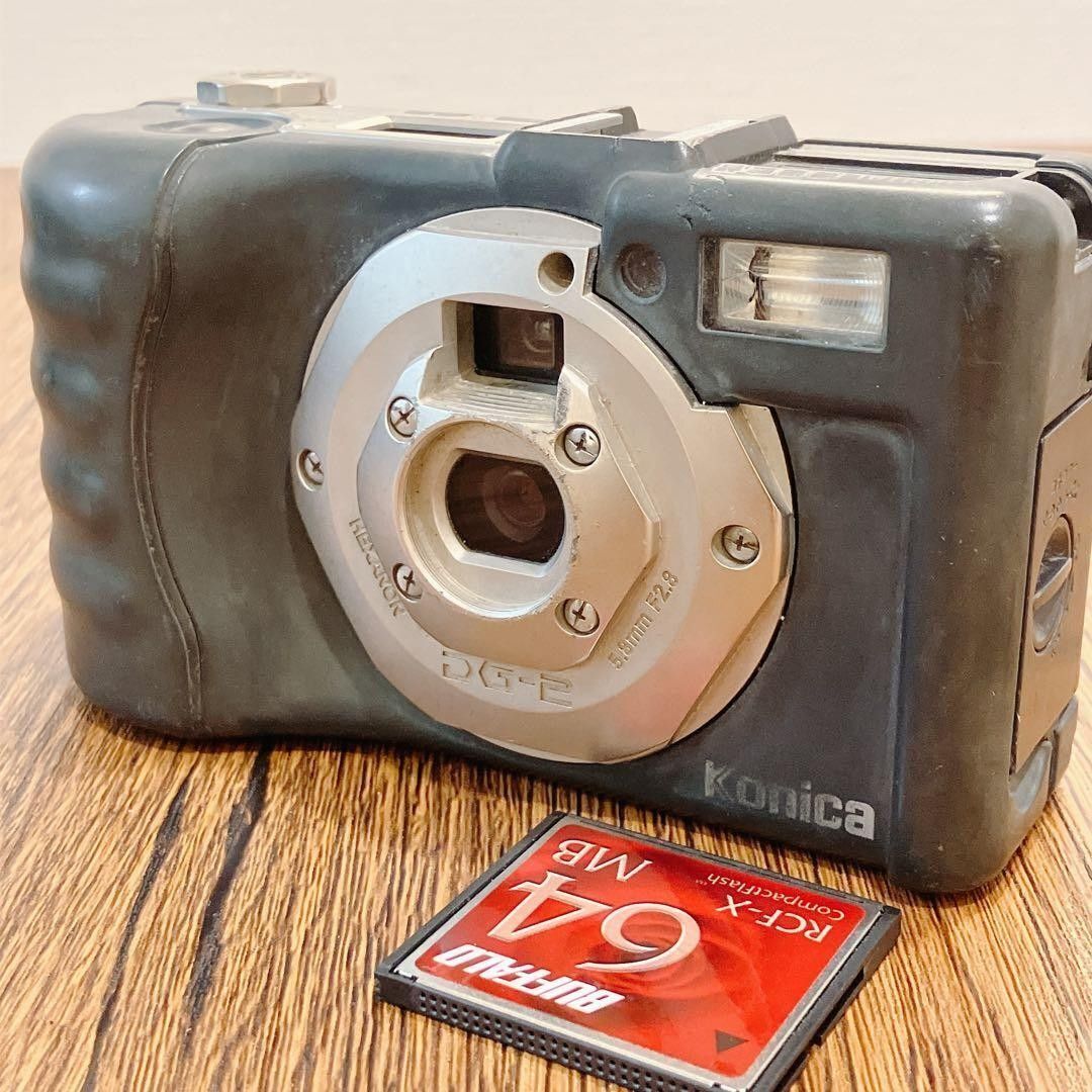 【動作品】コニカ　KONICA DIGITAL 現場監督 DG-2 デジタルカメラ　CFカード付　説明必読