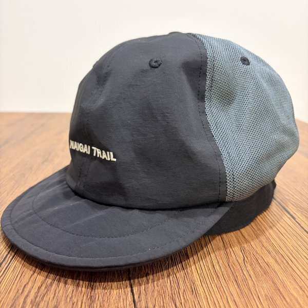 NAIGAI TRAIL ナイガイトレイル メッシュキャップ 黒 帽子 中古 メンズ レディース 兼用 アウトドア キャンプ 普段使い 通気性