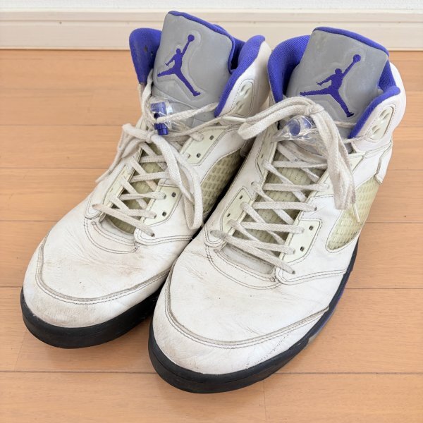NIKE Air Jordan 5 Retro Grape エアジョーダン5 レトロ グレープ バスケットシューズ スニーカー 中古 使用感有り 32cm