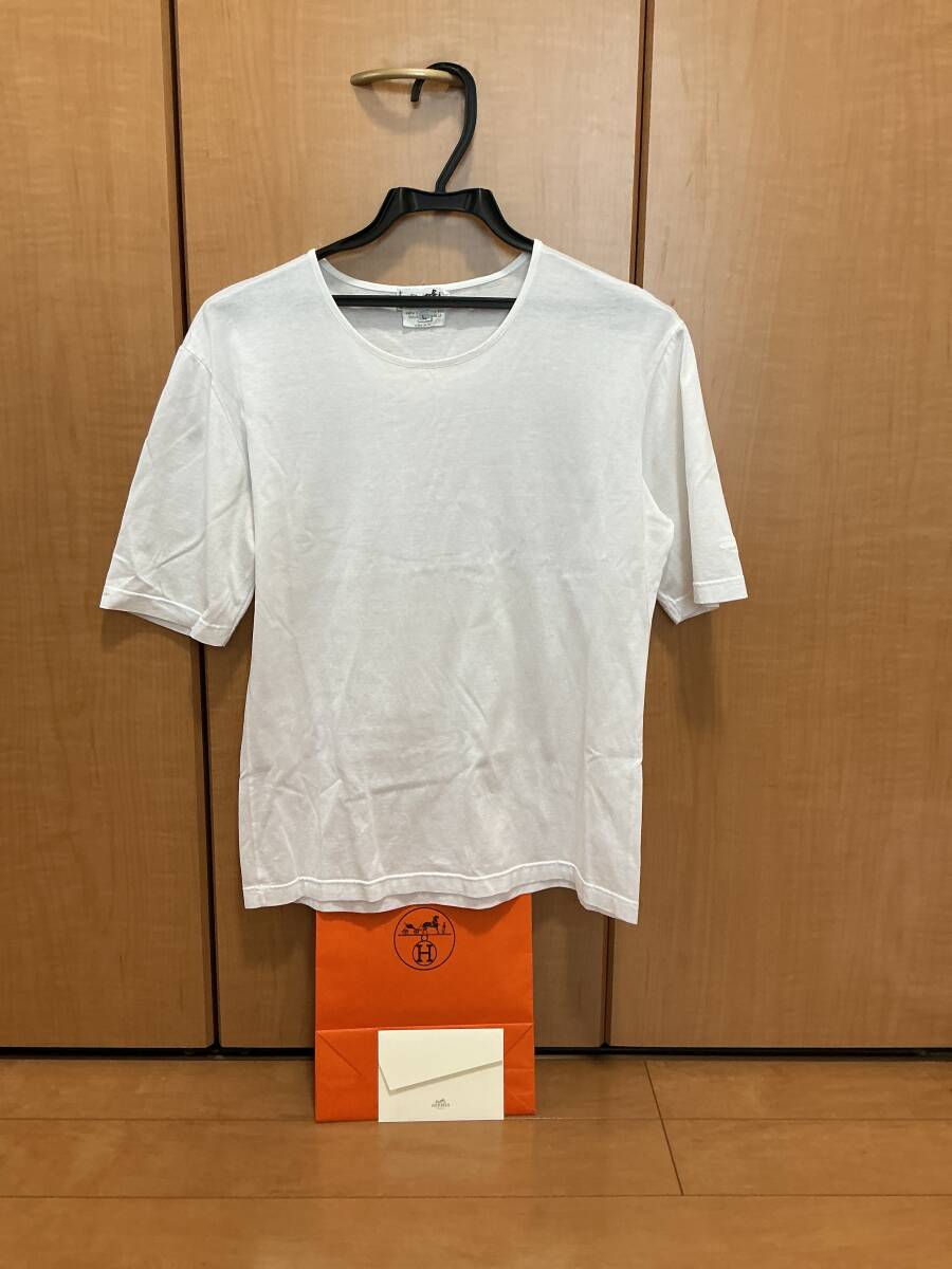 未使用　HERMES エルメス　レディース　Tシャツ　白　L