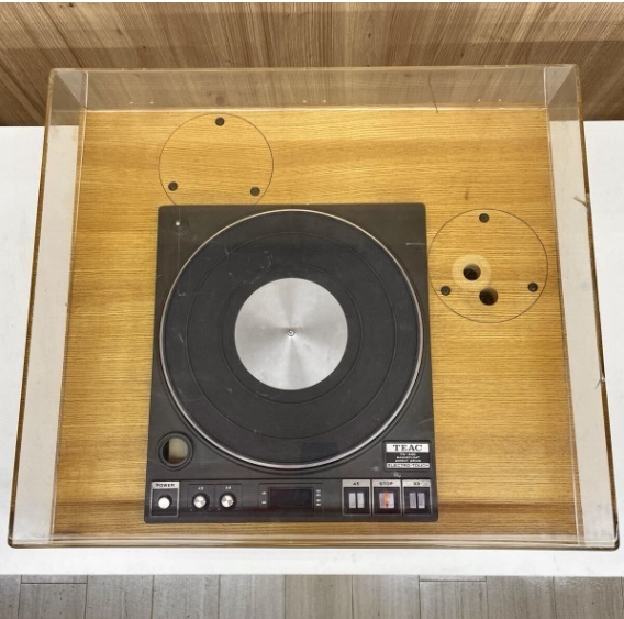 TEAC TN-400 ターンテーブル レコードプレーヤー ティアック 動作不具合あり カバー割れ