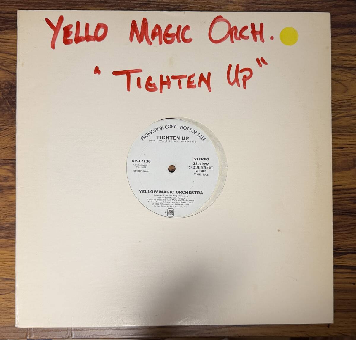 Yello Magic Orchstra / Tighten Up 12 Promo SP 17136
