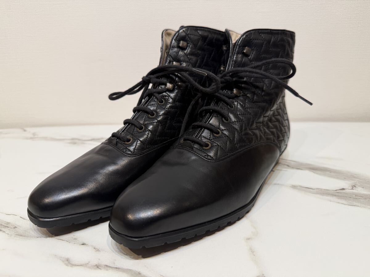 【美品/22cm（推定）/長期保管】BALLY バリー ショートブーツ ブラック 革靴 レザーブーツ サイズ5B 現状優先品
